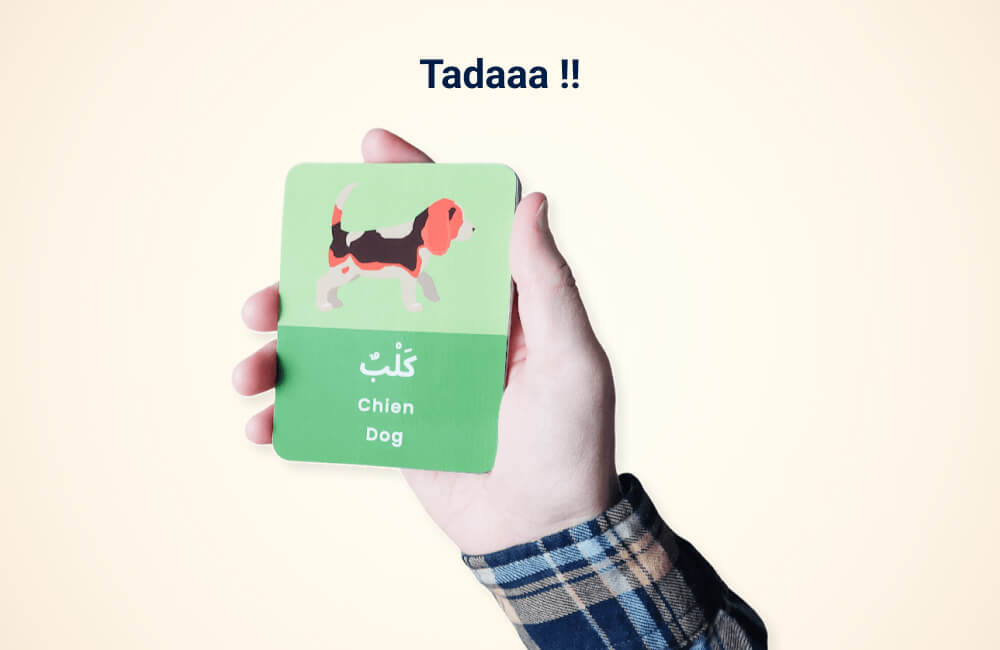 Carte illustrée en arabe